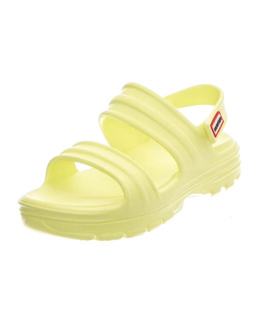 Flat Sandals Hunter en coloris Yellow
