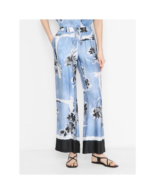 Ermanno Scervino Wide Trousers in het Blue
