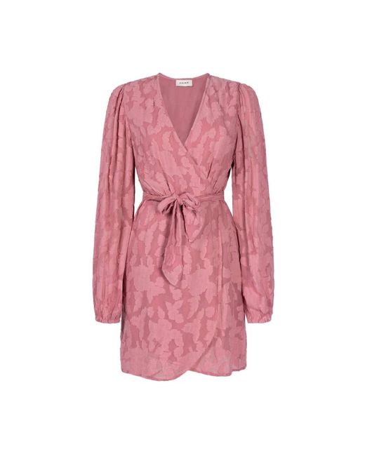 Aaiko Kleedjes ,Roze ,Chiffon Eloise Chiffon Bloemenjurk in het Pink