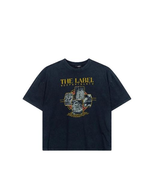 Rock print tshirt di Alix The Label in Blue