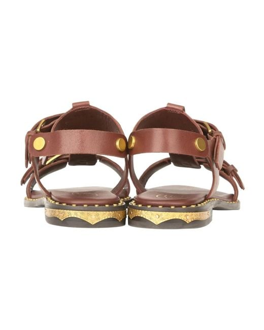 Flat Sandals Ash en coloris Brown