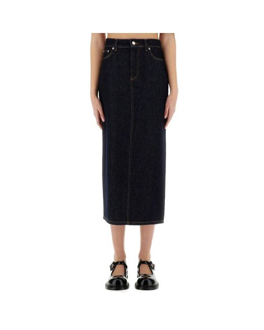 Moschino Black Denim Skirts