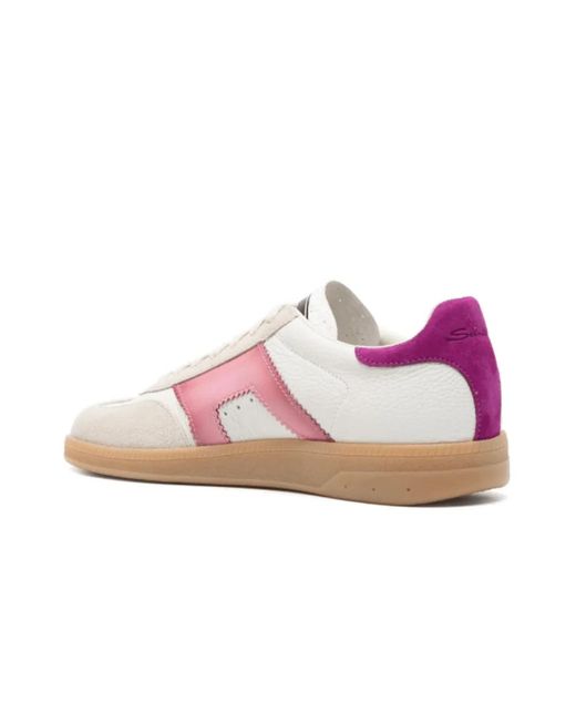 Santoni Pink Sneakers