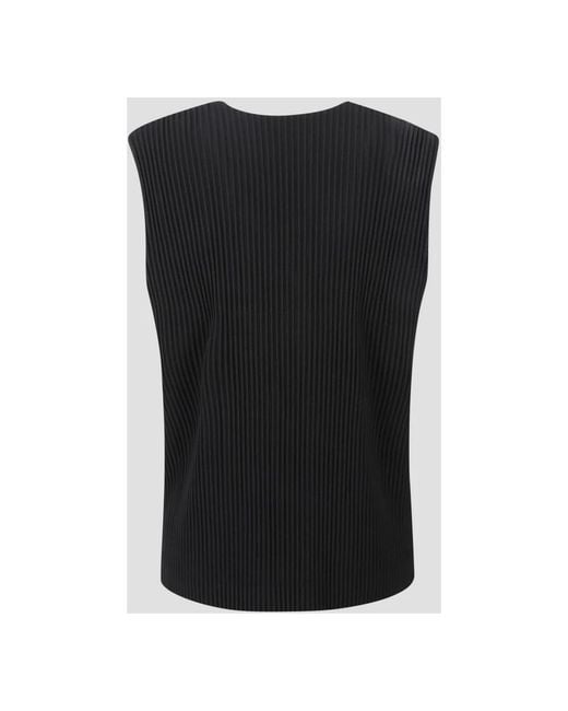 Issey Miyake Jassen ,Zwart ,Vest in het Black voor heren