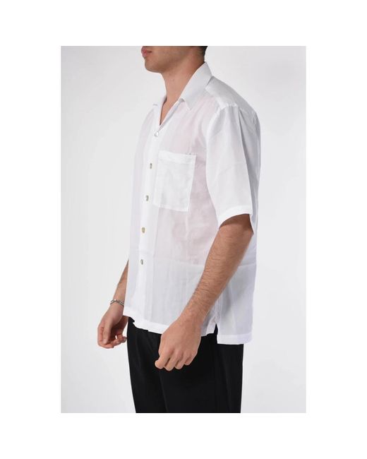 Costumein White Short Sleeve Shirts for men