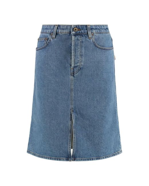 Burberry Blue Denim Skirts