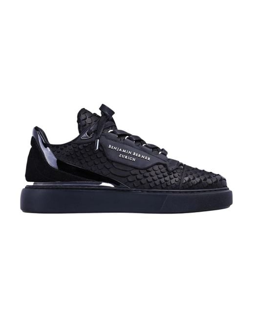 Benjamin Berner Raphael python cut-matt sneaker in Blue für Herren