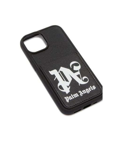 Palm Angels Black Phone Accessories for men