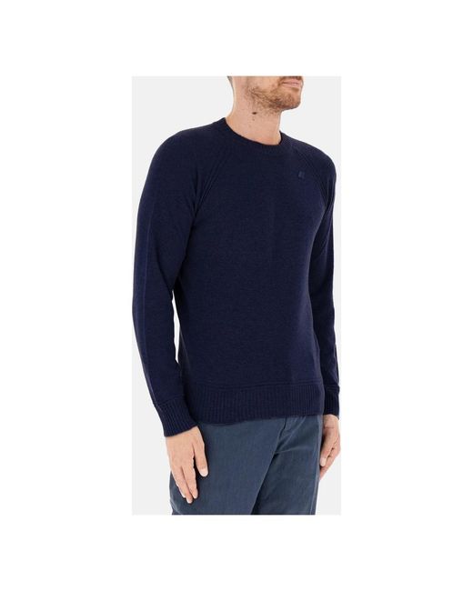 K-Way Blue Round-Neck Knitwear for men