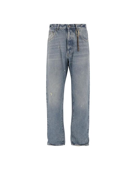 DARKPARK Gray Straight Jeans for men