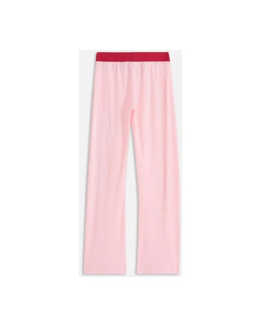 Juicy Couture Pink Wide Trousers