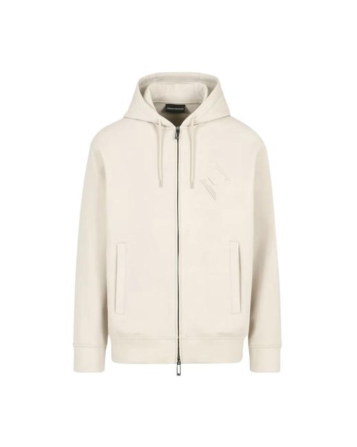 Emporio Armani Sweatshirts in het Natural voor heren