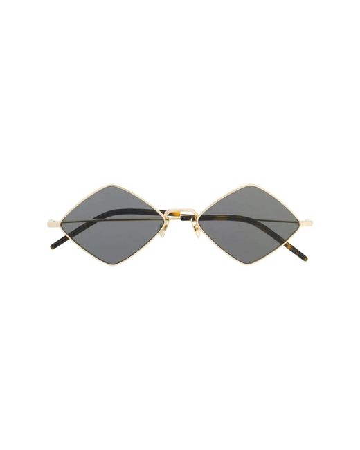 Gafas de sol doradas con estuche original Saint Laurent de color Gray