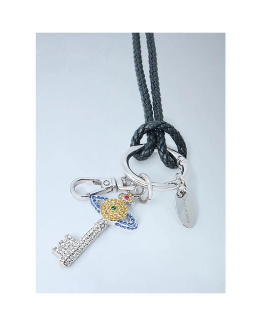 Vivienne Westwood Metallic Keychains for men