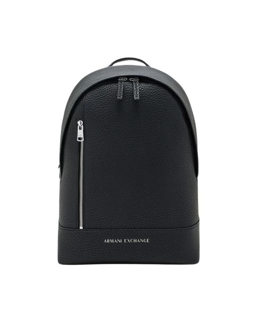 ARMANI EXCHANGE Black Backpacks for men