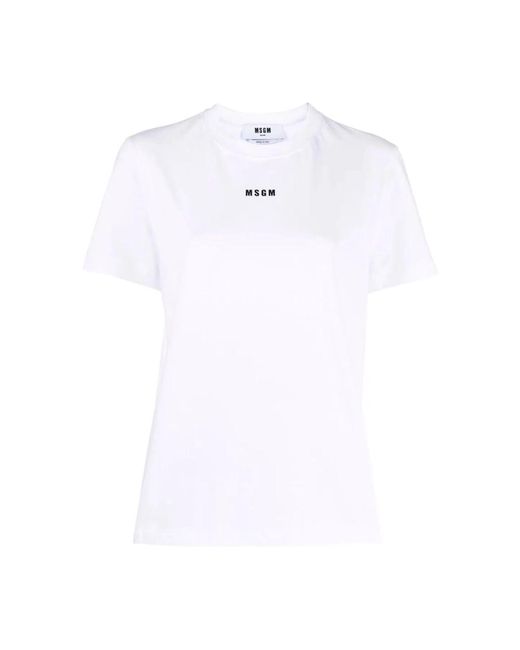 Tops > t-shirts MSGM en coloris White