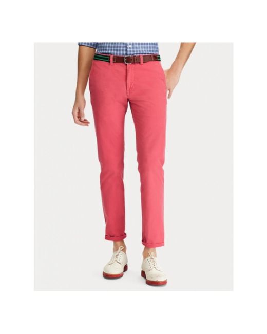 Polo Ralph Lauren Red Chinos for men
