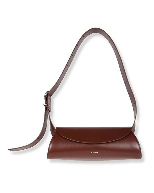 Jil Sander Brown Shoulder Bags