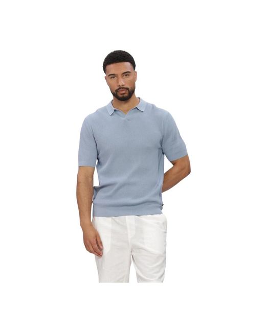 Saint Steve Evan-S Polo in het Blue voor heren