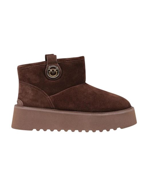 Pinko Brown Winter Boots