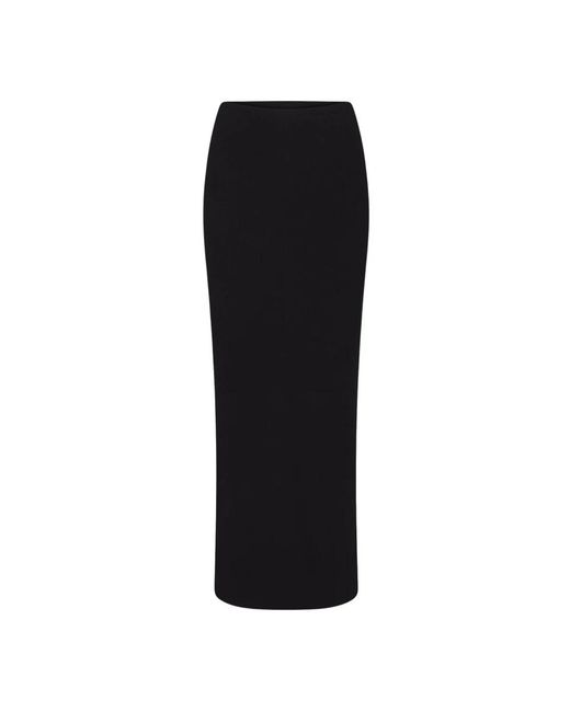 Maxi Skirts ÉTERNE de color Black
