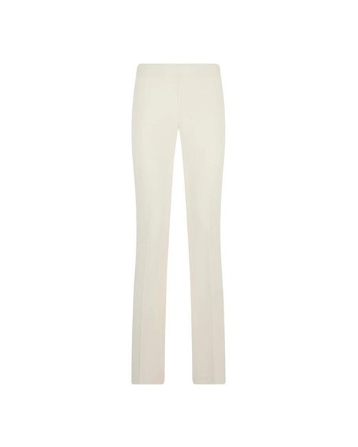 Slim-Fit Trousers di Twinset in White