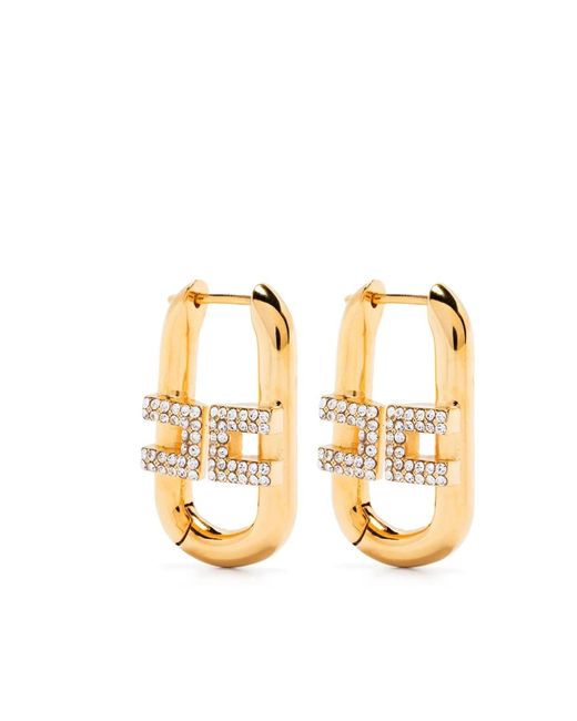 Earrings Elisabetta Franchi de color Metallic