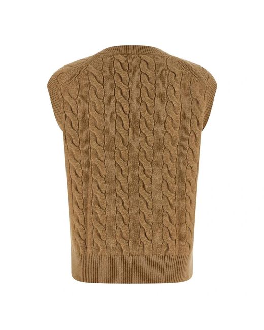 Polo Ralph Lauren Brown V-Neck Knitwear