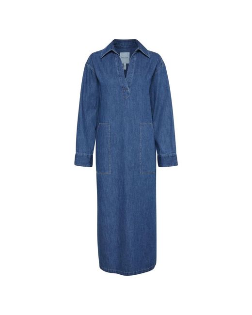 Part Two Blue Midi Dresses
