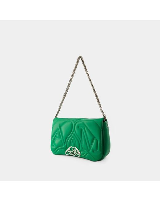 McQueen The Seal Crossbody Bag - - Leather - Green