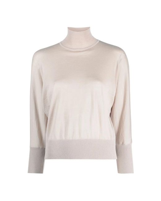 Max Mara Turtleneck Pullover in het Natural