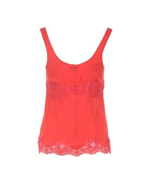 Dolce & Gabbana Red Sleeveless Tops
