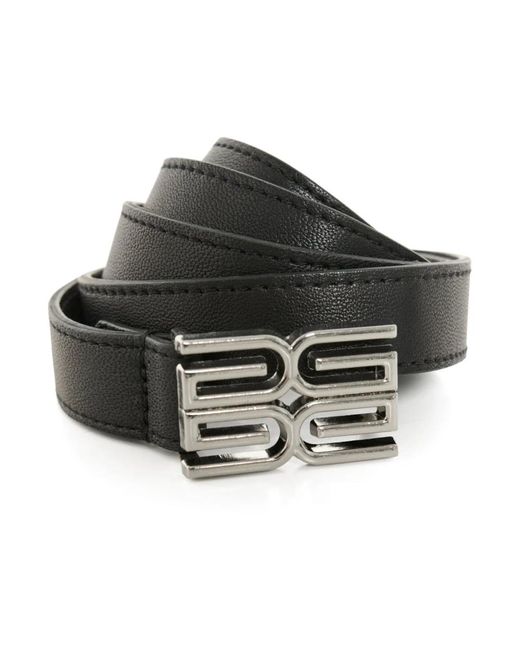 Gestuz Black Schwarzer Logo Gürtel Accessoire