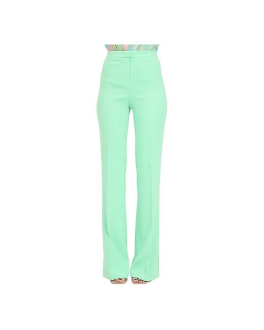 Pinko Green Wide Trousers