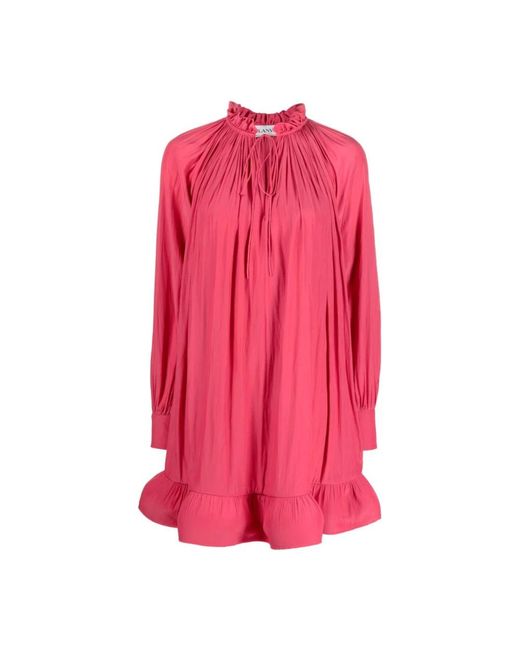 Lanvin Pink Short Dresses
