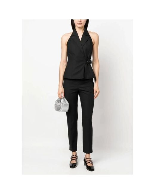 Moschino Black Slim-Fit Trousers