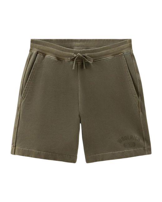 Woolrich Green Casual Shorts for men