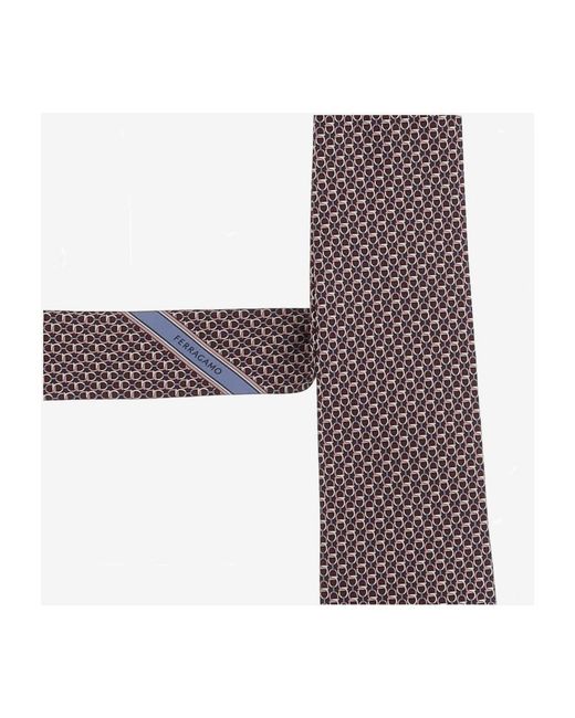 Ferragamo Purple Ties for men
