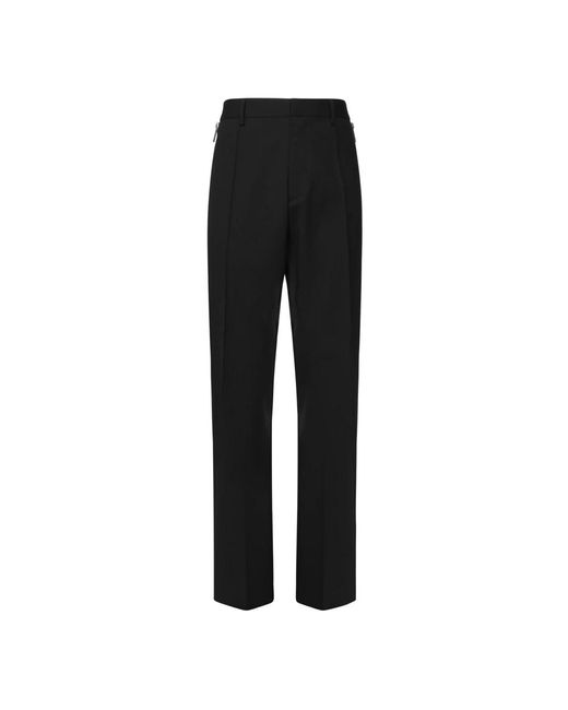 DSquared² Broeken ,Zwart ,Wol Zwarte Stretch Wollen Broek in het Black voor heren