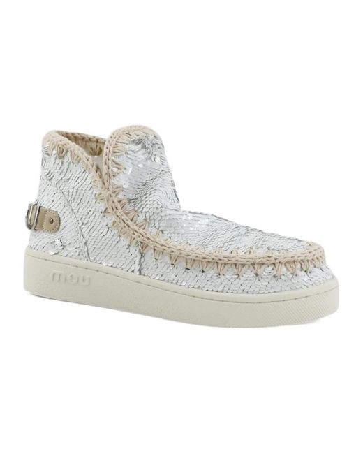 Mou White Winter Boots