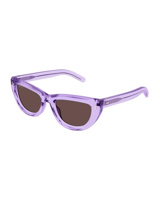 Gucci Purple Elegante cat eye sonnenbrille gg1521s