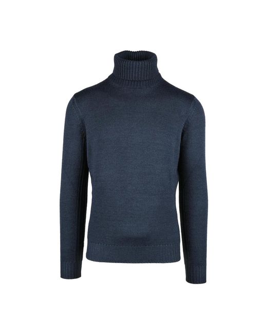 Kangra Blue Turtlenecks for men