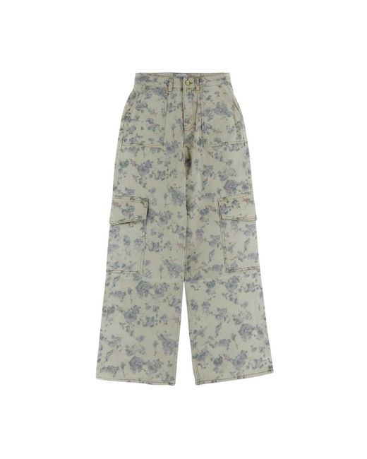 Ganni Gray Wide Jeans