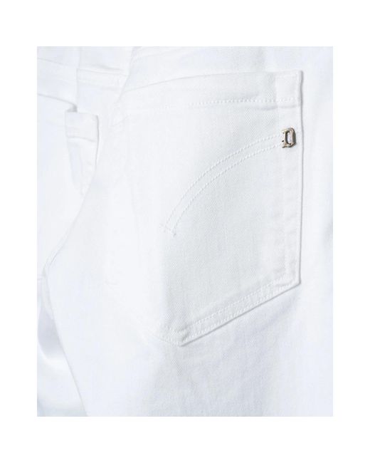 Dondup White Slim-Fit Jeans for men