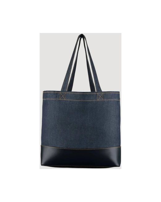A.P.C. Blue Tote Bags for men