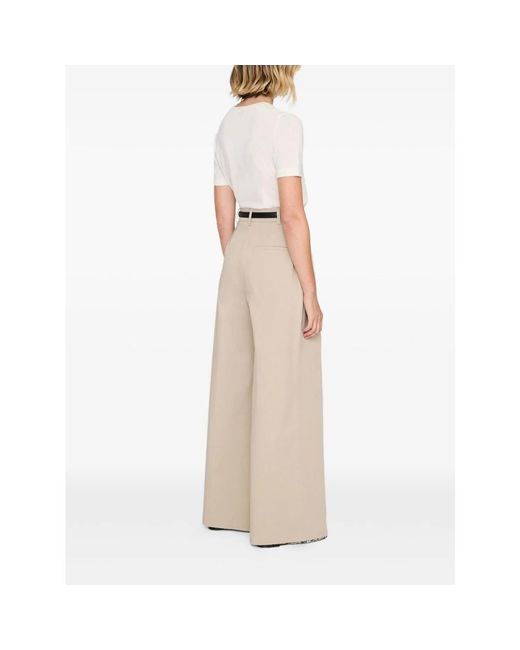 Anine Bing Natural Wide Trousers