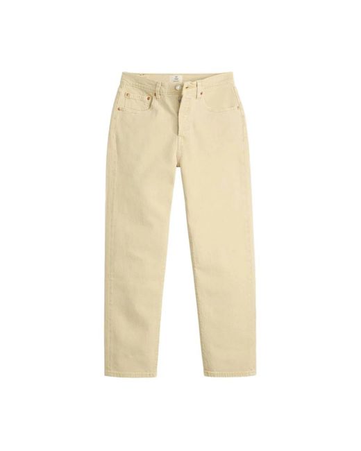 Levi's Cropped Jeans in het Natural