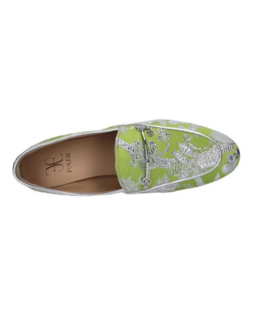 Fabi Green Loafers
