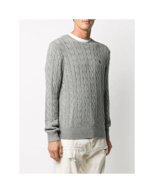 Ralph Lauren Round-neck knitwear in Gray für Herren