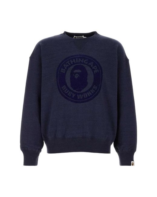 A Bathing Ape Blue Sweatshirts for men